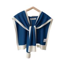 Xale Listrado De Tricô De Alta Qualidade Para Primavera E Outono, Lenço De Pescoço E Ombro Para