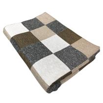 Xale Manta de Sofá Decorativa em Tecido Jacquard 1,40m x 1,60m Estampado Lima