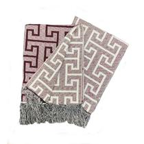 Xale Manta para Sofá Decorativa 1,40mx1,60m Creta Vinho