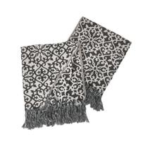 Xale Manta para Sofá Decorativa 1,40mx2,10m Cancún Cinza