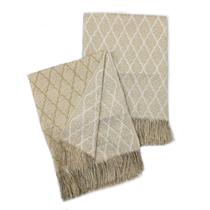 Xale Manta para Sofá Decorativa 1,40mx2,10m Roma Bege
