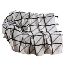 Xale Manta para Sofá Rústico Caribe Cinza 1,40x1,80m Jolitex