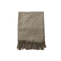 Xale Manta Premium para Sofá Decorativa 1,40mx2,10m Catedral Bege