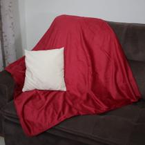 Xale Manta Suede Para Sofá e Cama 1,35 x 1,35m Toque Aveludado Peseira Decorativa Veludo!