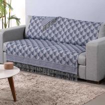Xale para Sofá Manta Luxor Jacquard 2,10x1,35m com Franja