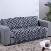Xale para Sofá Manta Luxor Jacquard 2,10x1,35m com Franja