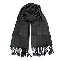 Xale Pashmina Wendyfull 188x69cm Jacquard Estampa Paisley Preto Xale Pashmina Wendyfull 188x69cm Jacquard Estampa Paisley Preto