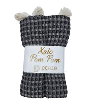 Xale Sofá Pompom 140x150cm Dcaza