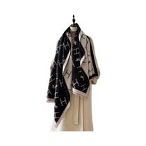 Xale Vintage Floral De Cashmere Para Mulheres, Pashmina Grossa De Inverno, Poncho, Cachecol Fashion