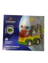 Xalingo Bloco Grande Display Carros Guincho 6 Peças