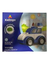Xalingo Bloco Grande Display Carros Viatura 6 Peças