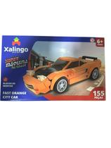 Xalingo Bloco Super Maquina Cidade 155 Peças Fast Orange Car