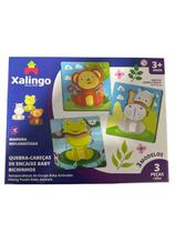 Xalingo Quebra Cabeça De Encaixe 3 Peças Cada Baby Bichinhos