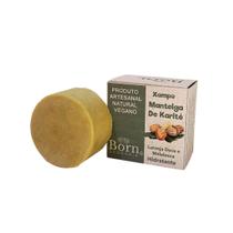 Xampu em Barra Natural e Vegano - Manteiga de Karité - Todos os Tipos de Cabelos - Born Saboaria