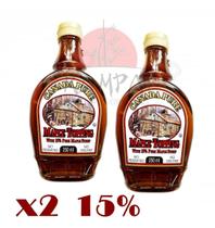 Xarope de Bordo Maple Syrup Concent. 15% 250ml (Kit com 2) - Canada Pure