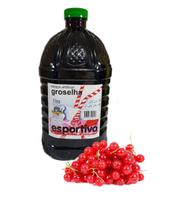 Xarope de Groselha Esportivo - Galão de 5 litros, Contém Suco Natural