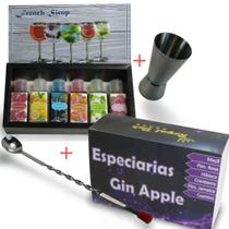 Xarope + Especiaria Para Gin + Colher bailarina + Dosador Duplo - Apple - RoyalBar - Royal Bar