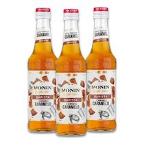 Xarope Monin Barista Caramelo Kit 3 unidades de 330ml