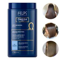 XBTX Omega Zero Alisamento Capilar Organico em Massa Profissional Controle de Frizz Maciez e Brilho Felps Professional 1kg