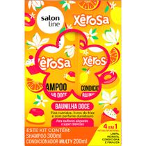 Xerosa kit shampoo 300ml + condicionador 200ml baunilha doce