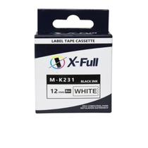 XFull M-K231 fitas compatível para etiquetador brother Pt-70 Pt-80 Pt-90 - Neutra