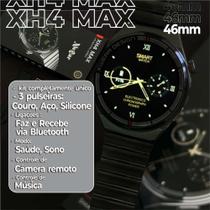 XH4 Max Smartwatch Executivo com 3 pulseiras - Xwear