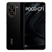 Xiaomi Poco C71 Global 128GB 4GB RAM Dual SIM Tela 6.88" - Preto + FONE SEM FIO Xiaomi Poco C71 Global 128GB 4GB RAM Dual SIM Tela 6.88" - Preto + FONE SEM FIO
