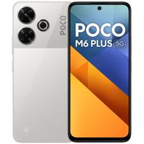 Xiaomi POCO M6 Plus 5G 128/6GB - Ice Silver + fone sem fio