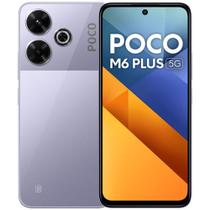 Xiaomi POCO M6 Plus 5G Dual SIM de 128/6GB - Lavender + FONE SEM FIO Xiaomi POCO M6 Plus 5G Dual SIM de 128/6GB - Lavender + FONE SEM FIO