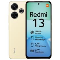Xiaomi redmi 13x gold 256/8gb + fone sem fio