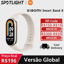 Xiaomi Versão Global Smart Band 8 Monitor de Oxigênio Sanguíneo 1.62 ''Tela AMOLED 16 Dias de Vida da Bateria