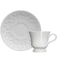Xicara 80ml Avulsa Para Café Com Pires Tassel Porcelana Germer Xicara 80ml Avulsa Para Café Com Pires Tassel Porcelana Germer