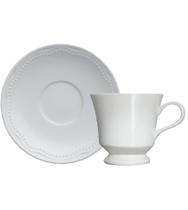 Xícara 80ml Avulsa Para Café Cottage com Pires Porcelana Germer Xícara 80ml Avulsa Para Café Cottage com Pires Porcelana Germer