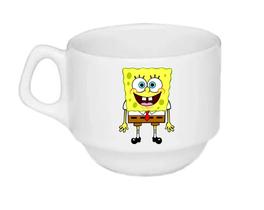 Xícara Bob Esponja Porcelana 180ml - Sublime