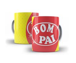 Xícara Branca Porcelana Especial Dia dos Pais + Caixinha
