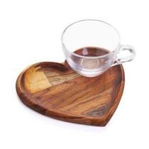 XICARA C/PIRES GRANDE MADEIRA TECA CORACAO 190ml