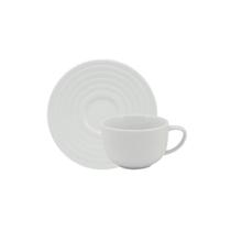 Xicara Café Com Pires 100ml Porcelana Schmidt - Mod. Arcos 240