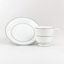 Xícara Café Com Pires 60 ml Porcelana Schmidt - Dec. Martha