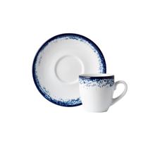 Xicara Café Com Pires 60ml Porcelana Schmidt - Dec. Nevoa 2420