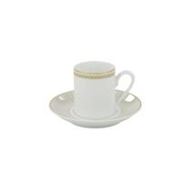 Xícara Café Com Pires 60ml Porcelana Schmidt - Dec. Vera 2254 Xícara Café Com Pires 60ml Porcelana Schmidt - Dec. Vera 2254