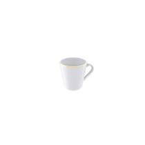 Xícara Café Filetada Tramontina Elisa em Porcelana com Borda Dourada 70 ml