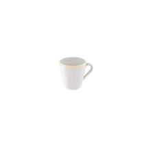 Xícara Café Filetada Tramontina Elisa Porcelana Com Borda Dourada 70ml Tramontina