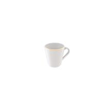 Xícara Café Filetada Tramontina Elisa Porcelana com Borda Dourada 70ml