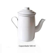 Xícara Café Gourmet Suporte Coador c/ 2 Canecas 80ml Bule 500 ml Branco