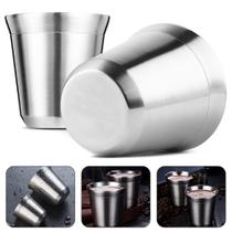 Xicara Café Inox Copo Térmico Tipo Pixie Nespresso Parede Dupla Expresso 80ml - PenselarFun