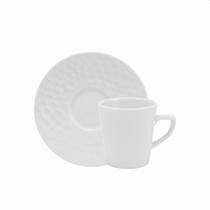 Xícara Café Porcelana com Pires 70 ml Ártico Schmidt - SCH 061