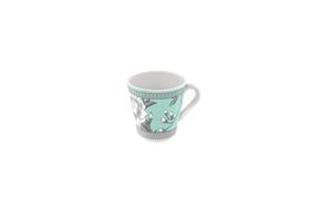 Xícara café tramontina helen em porcelana decorada 70 ml