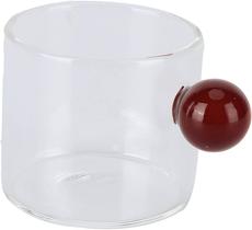 Xícara Café Vidro 120ml Monet com Alça Bolinha Color