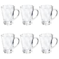 Xícara Caneca Diamante Barista 210ml 6 Peças - Wincy