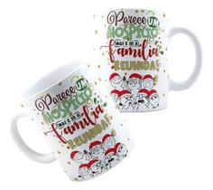Xícara Caneca Personalizada de Porcelana Cerâmica Natalina Natal Família Reunida Md2 Xícara Caneca Personalizada de Porcelana Cerâmica Natalina Natal Família Reunida Md2